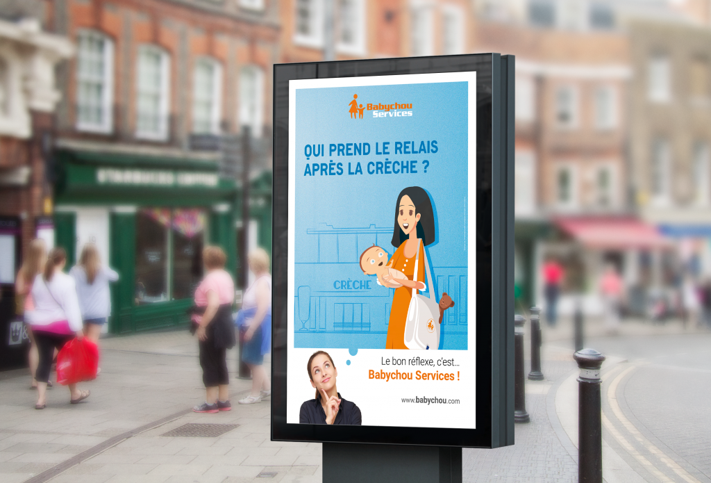 illustration Campagne 2022 Babychou Services